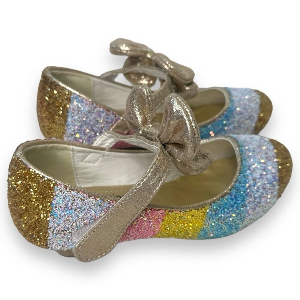 Girls Dress Up Princess Party Sparkle Shoes - Slip On Sparkle Shoes - Size 12k - Picture 3 of 9